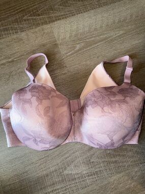 Cacique Lane Bryant Lightly Lined Full Coverage Bra - Floral Jacquard - 40F